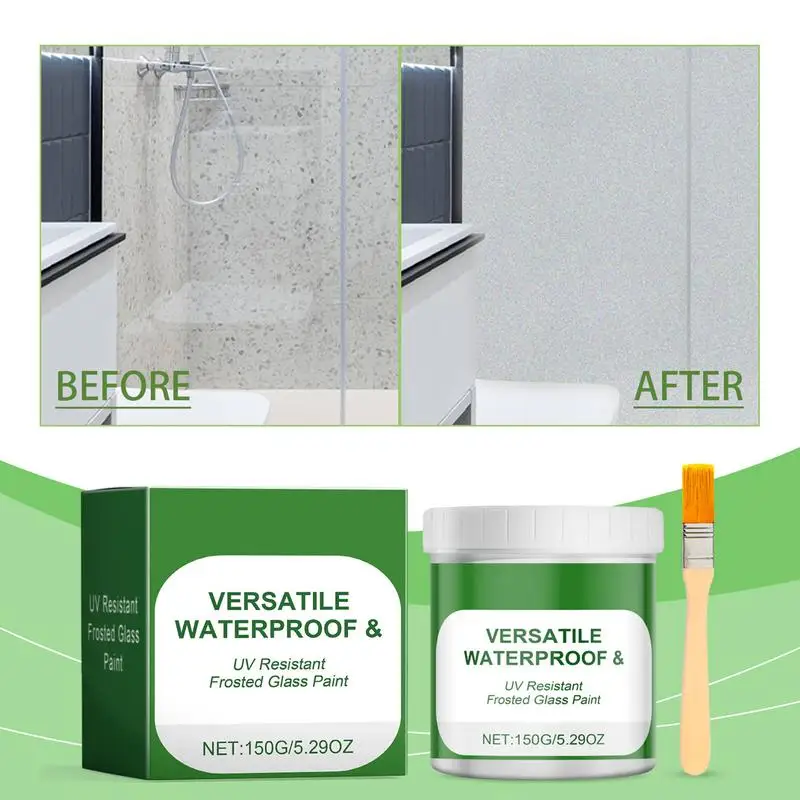 

Frosted Glass Film Paint UV Resistant Low Odor Window Privacy Varnishes Water-Based Window Frosting Paint Waterproof Frosting