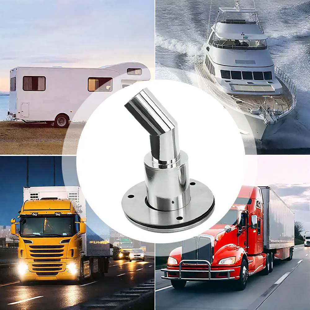 24 مللي متر الفولاذ المقاوم للصدأ من خلال بدن العادم المناسب أنبوب الأنابيب المقبس الأجهزة جزء الهواء سخان الديزل اكسسوارات لسيارة قارب شاحنة