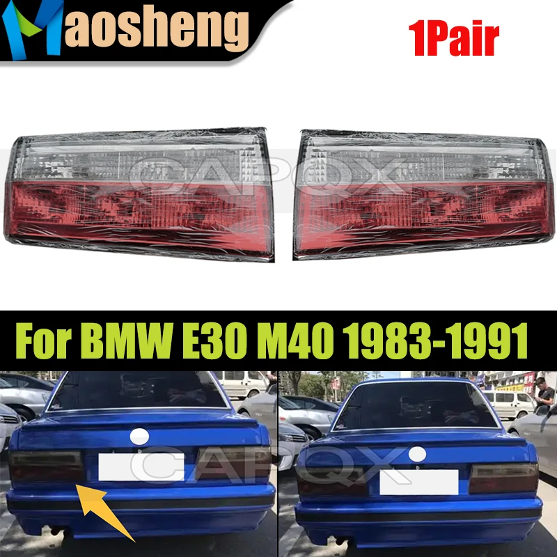 

1Pair Taillight Taillamp For BMW E30 M40 318i 320i 325i 1983-1991 Rear Stop Brake Tail Light Lamp