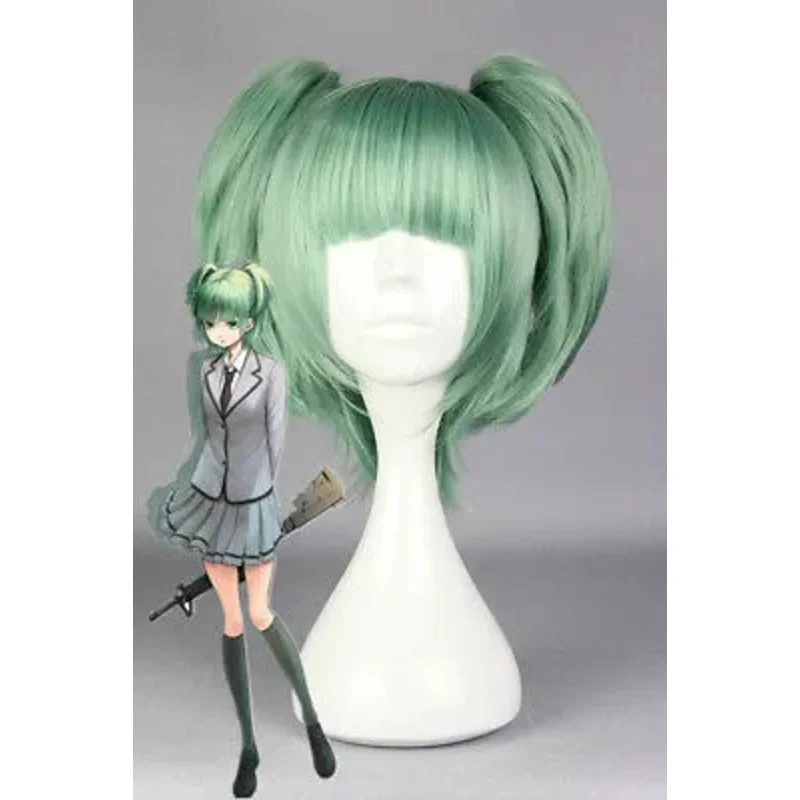 Halloween Assassination Classroom Cosplay Costume Green Wig for Kaede Kayano