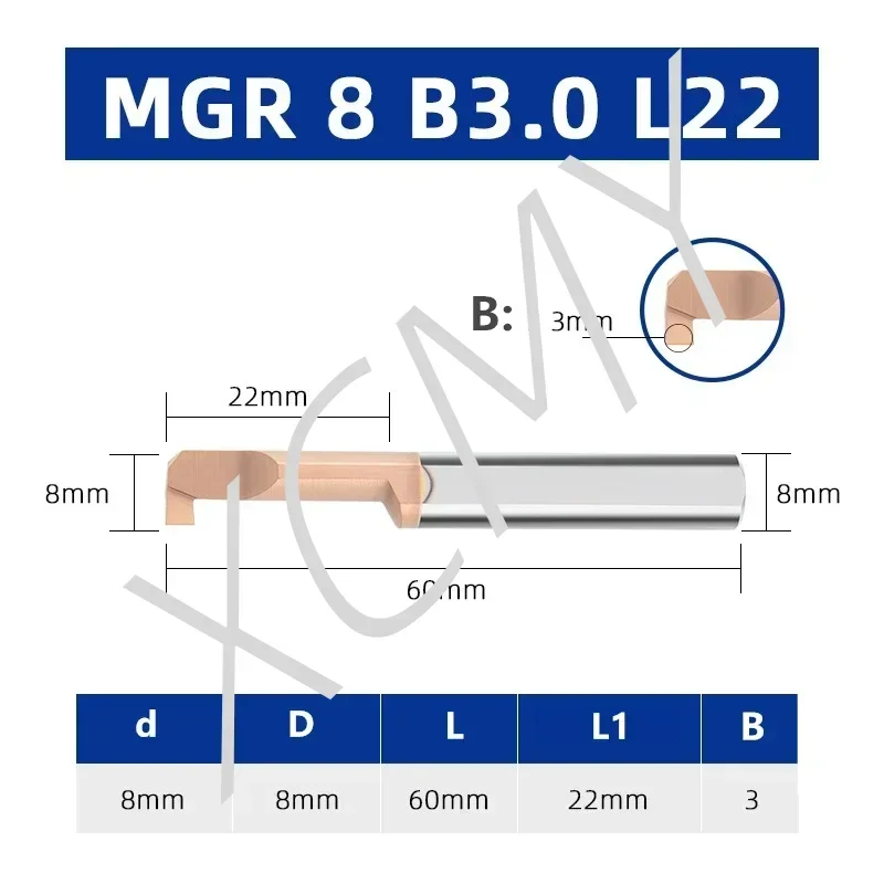 MGR Boring tool Miniature Grooving Cutter Integral Carbide Internal Tools CNC Super Seismic Small hole Turning Lathe Tools Bar image 3