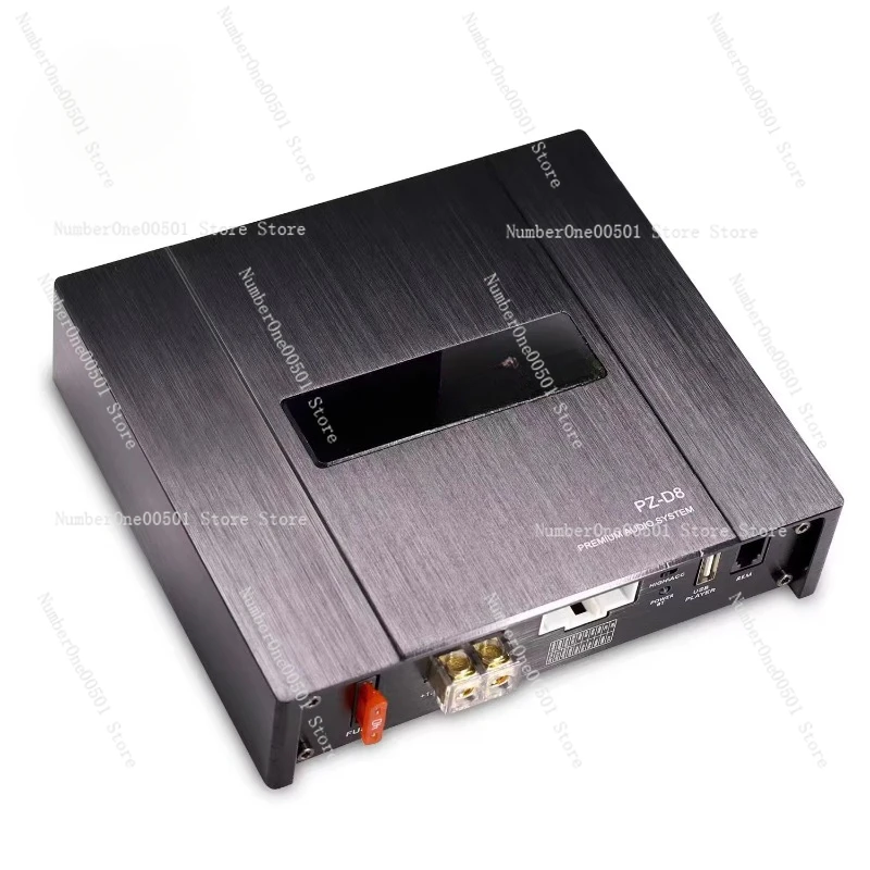 PZ-D8 Amplifier Processor with Power Output, Digital Signal Processor, 8 Channels, Car Audio System, 8 Channels, 4X180W