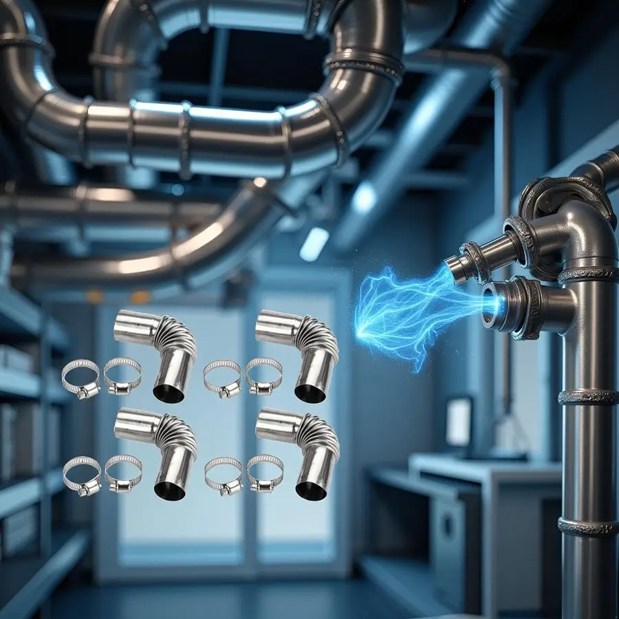 4 قطعة الفولاذ المقاوم للصدأ 24 مللي متر الهواء الديزل سخان التوقف أنبوب العادم أنبوب الكوع موصل ل الديزل قارب سخان 13 سنتيمتر السيارات Rep #4