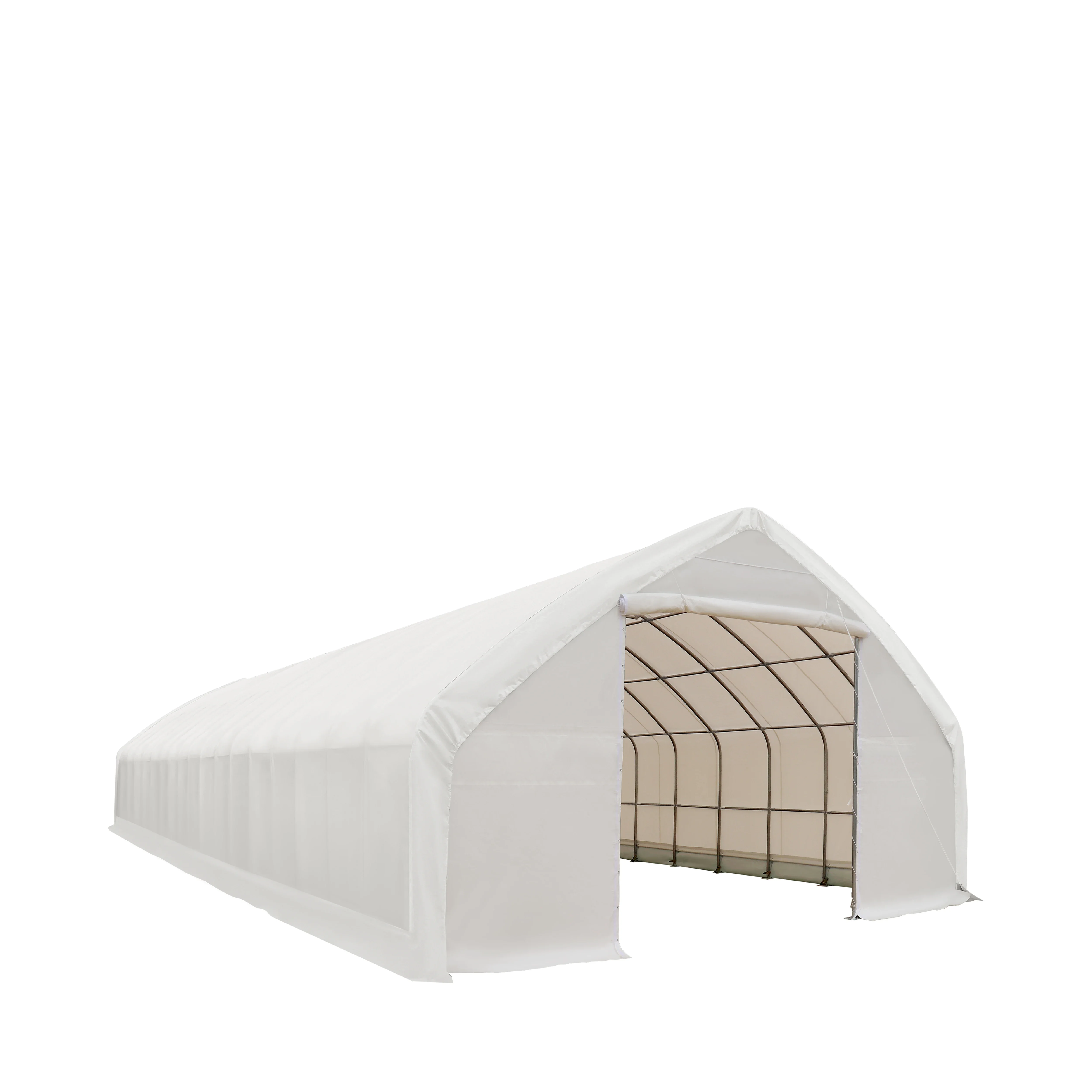 Factory Direct Single Truss Container Sun Shade Shelter Waterproof Simple Metal Frame Car Parking Storage Shelter for Outdoor