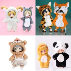 Ob11 Cute Animal Onesie Monster Doll Tiger, Panda, Wolf Clothes For Ob11,Obitsu 11,Molly, Gsc,1/12 Bjd Doll Accessories