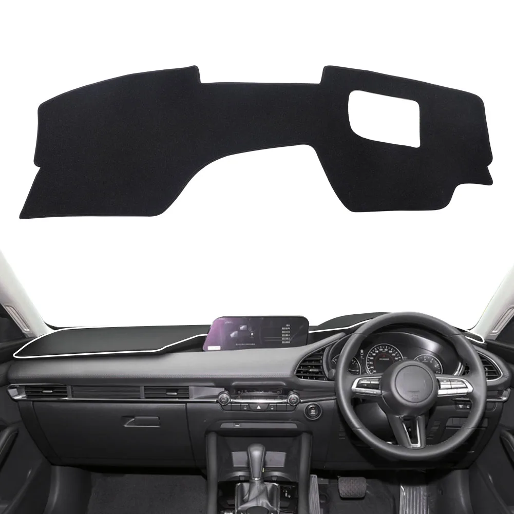 for Mazda 3 2019 - 2024 Dashboard Pad Cover Mazda3 Anti-Slip Dash Mat Dashmat Sunshade Protective Carpet