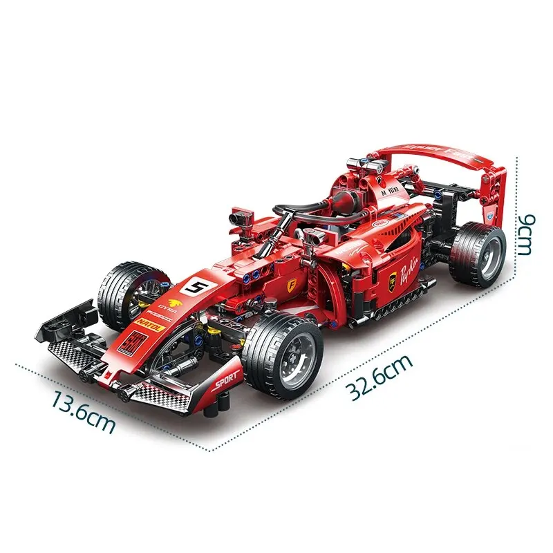 455PCS F1 RC Race Cars Zestawy MOC Zdalne Klocki Sterowanie Samochodem Boże Narodzenie Halloween Wielkanoc do Budowania Zabawki