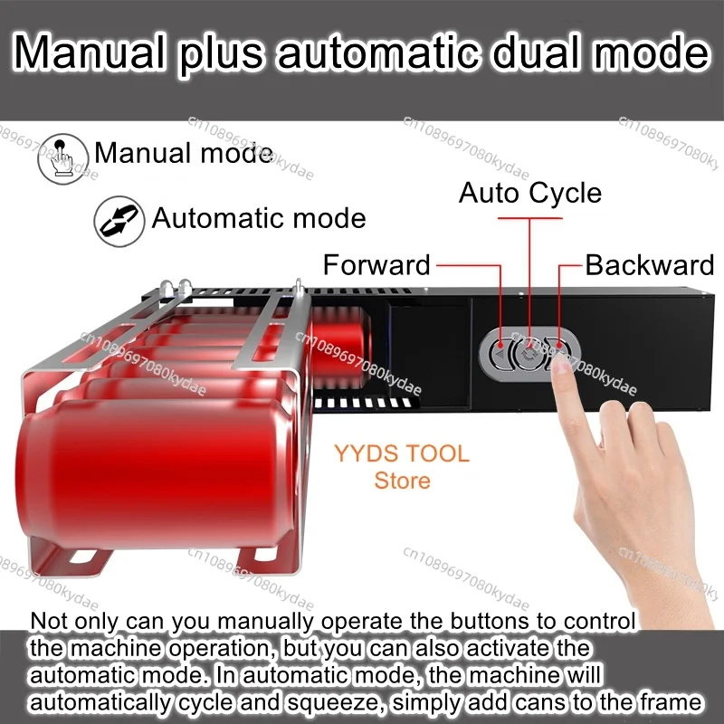 Electric Automatic Can Crusher Can Crusher Household Electric Aluminum Coke Beer Can Crushing Machine view 3