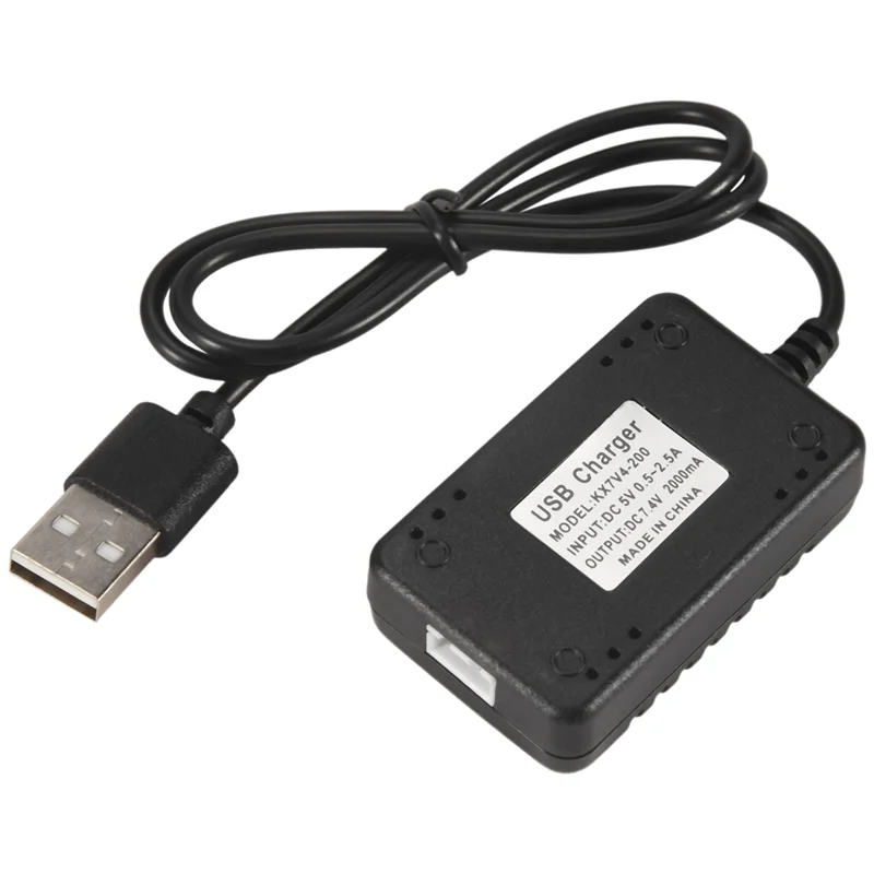 Быстрое зарядное устройство USB 7,4 В, 2000 мАч, 5 см XH-3P для Wltoys 144001   XK K130 12428 A959 A959-B A979 A979-B K989 K969 Модели автомобилей на радиоуправлении