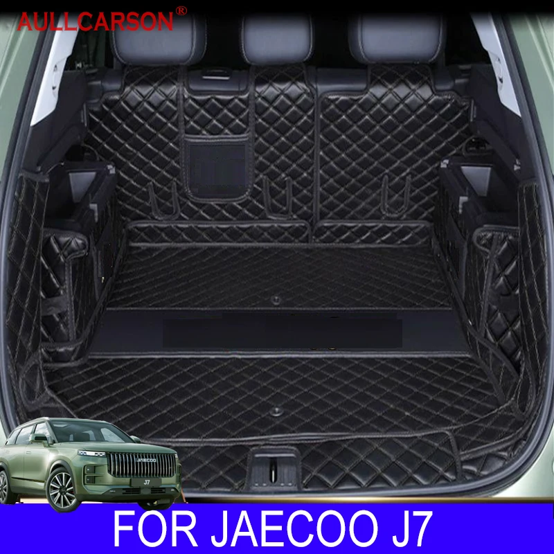 

For JAECOO J7 7 2023 2024 Full Coverage Trunk Mat Leather Durable Cargo Liner Boot Carpets Interior Decoration Accessories