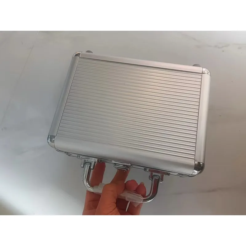 Mini Portable Aluminum Toolbox 200x150x80mm with Lining Foam Handheld Impact Resistant Instrument Storage Case