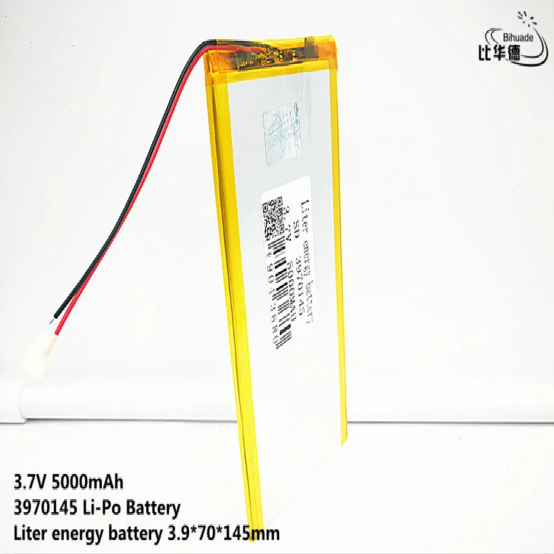 

5pcs Liter energy battery Good Qulity 3.7V,5000mAH,3970145 Polymer lithium ion / Li-ion battery for TOY,POWER BANK,GPS,mp3,mp4