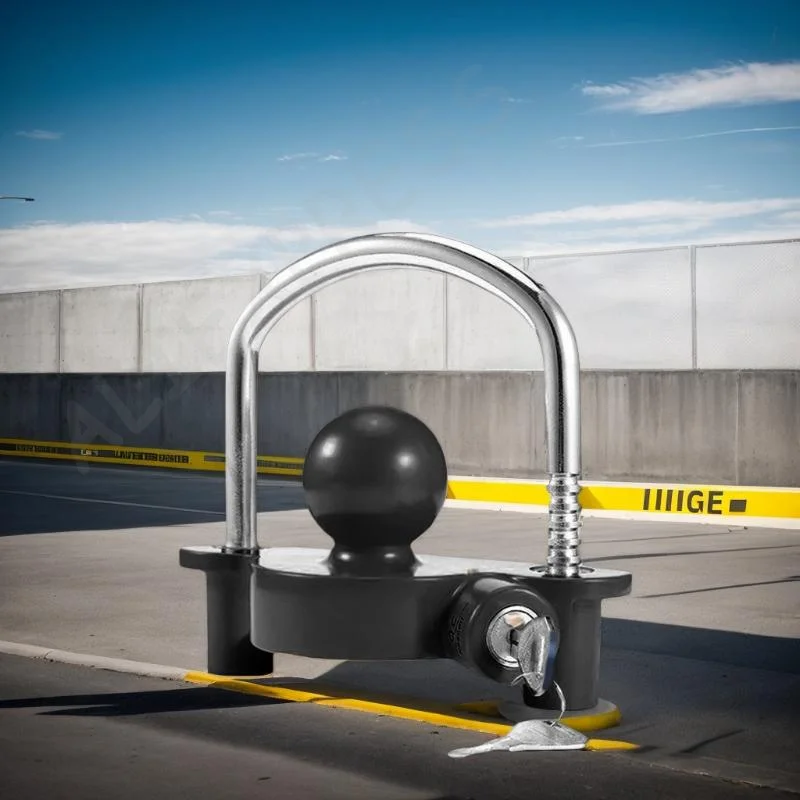 

Регулируемый набор замков шаровой муфты U-образной формы 2–5/16 дюймов — прочная защита от кражи для сцепных прицепов