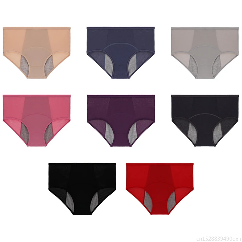 Women's Panties Set 3pcs Leak Proof Menstrual Panties Physiological Pants Women Underwear Period Comfortable Waterproof Briefs