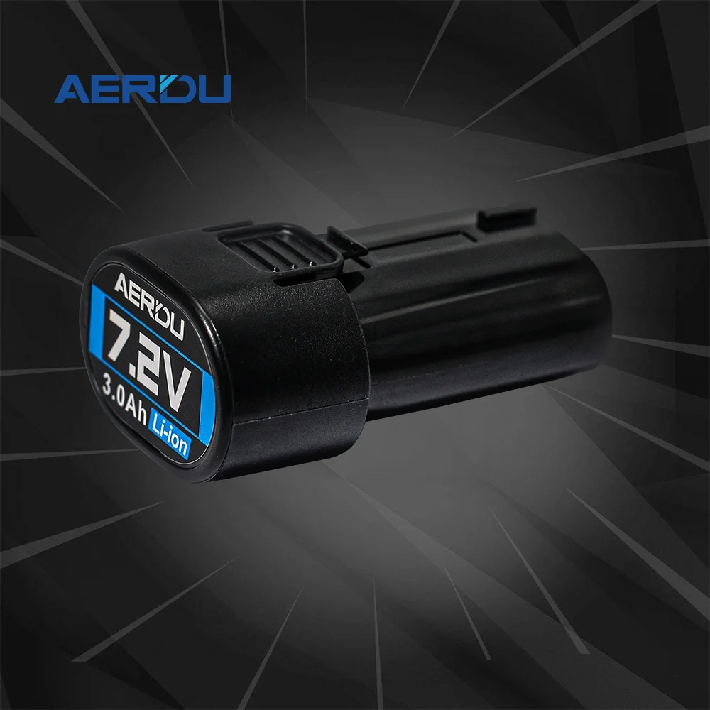 Baterai Alat Listrik AERDU untuk Makita 7.2V 3000mah BL7010 BL0715 DF010 DF012 DF022 7.2-4 194355-2 194356-3