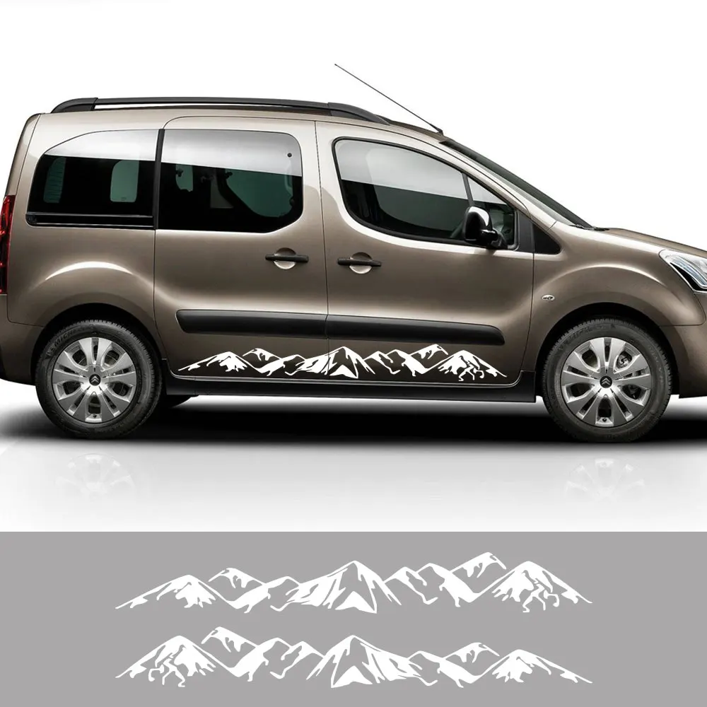 

Наклейки на боковые двери автомобиля для Citroen Berlingo K9 XL Camper Van, аксессуары для автотюнинга, графические виниловые декоративные наклейки в горном стиле