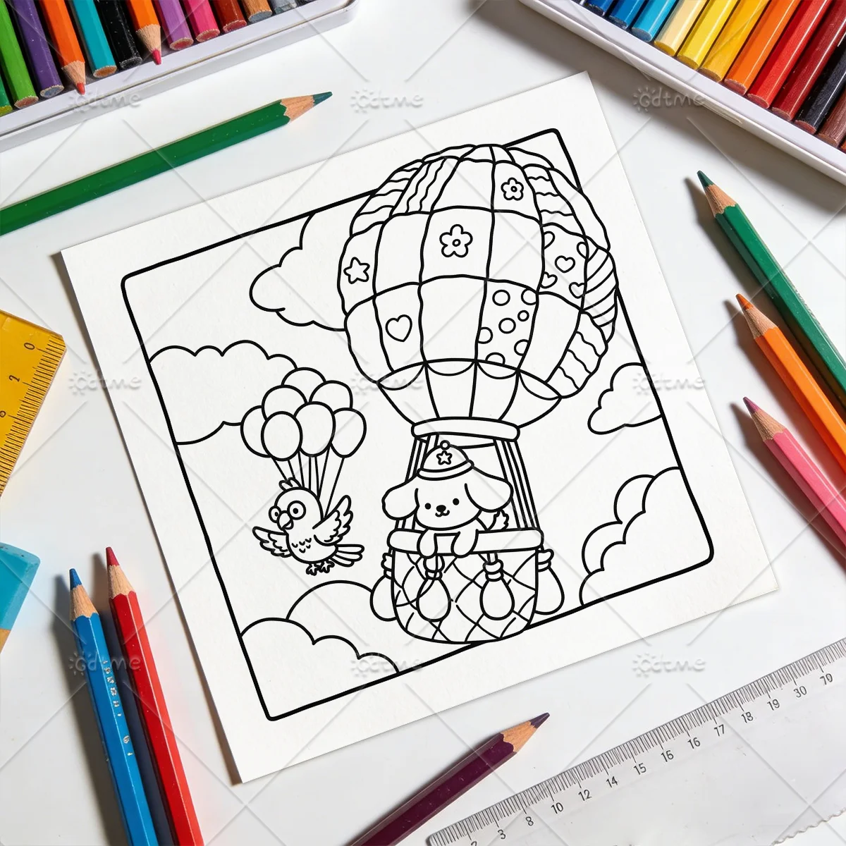 COZY CUTIES Coloring Book for Adults Featuring Cartoon Bold-easy Patterns for Relaxation Teens DIY Painting Drawing Books image 4