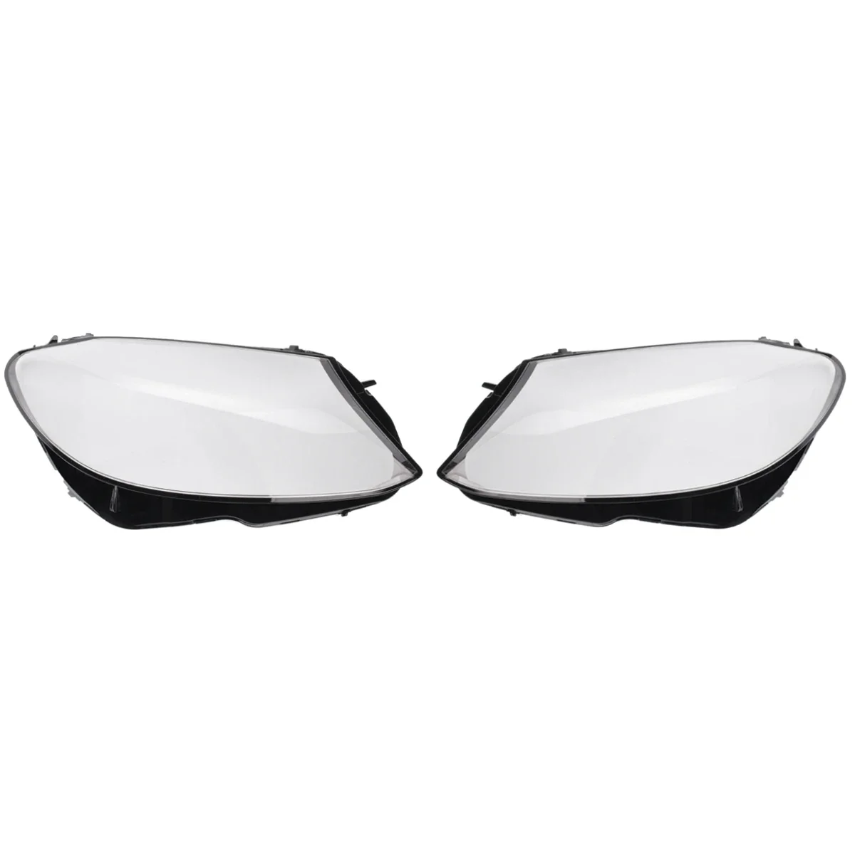 زوج كشافات السيارة غطاء واضح غطاء المصباح لمرسيدس بنز W205 C180 C200 C260L C280 C300 2015-2018 الجبهة غطاء للعدسات الأمامية #6