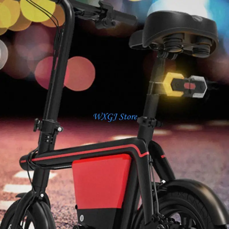 37JE Safety Warning Cycling Light Rechargeable for Smart Bike Taillight with Turn