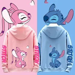 Disney Stitch Different Couple Outfits for Men and Women Casual Sweatshirts Hooded Jackets and Clothes