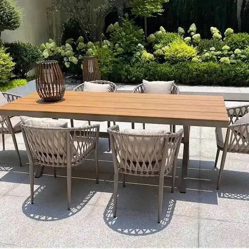 

Minimalist Nordic Garden Outdoor Lounge Tables Luxury Modern Outdoor Tables Balcony Flat Roof Jardin Mobiliario Home Furniture