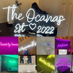 Custom Neon Sign Light for Name Wedding Birthday Christmas Party Gift Personalized LED Nail Neon eyelashes Home anniversary