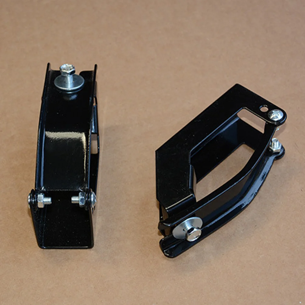 

2pcs Car Roof Bar Clamps Strong Iron Fixing Clamps For Camping Road Trips Roof Rack Accessories Cargo Carrier Clips
