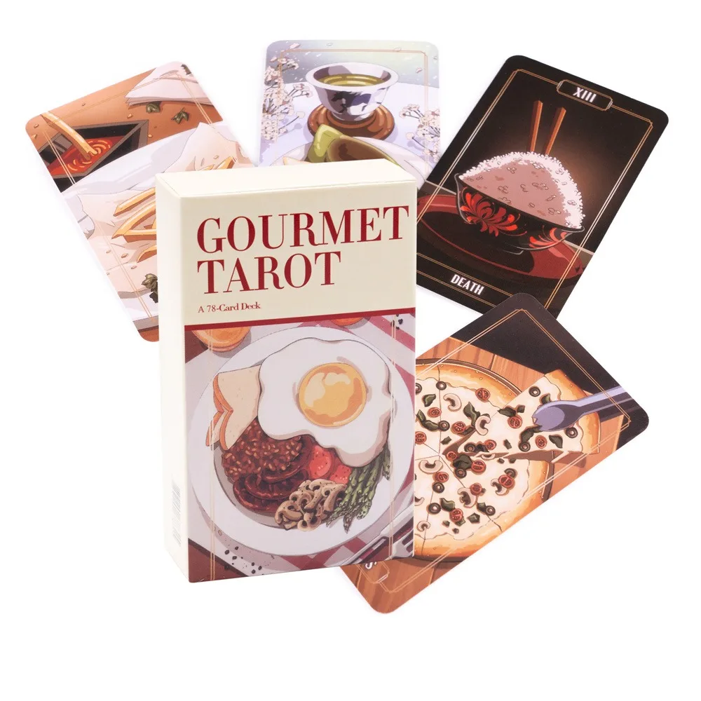 10.3*6cm Gourmet Tarot 80 Pcs Cards Tarot Made Flavourful The Art of Culinary Delights Meets The Mystical Wisdom of Tarot Cards