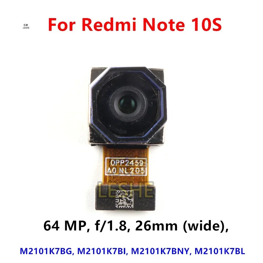 

Задняя камера 64MP для Xiaomi Redmi Note 10S, модуль задней камеры, гибкая замена, запасные части для ремонта