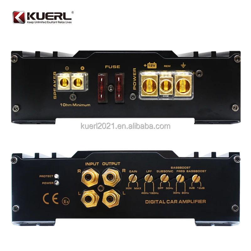1000W Car Audio Modification D-class High-power Single Channel Single Channel Digital Car Amplifier