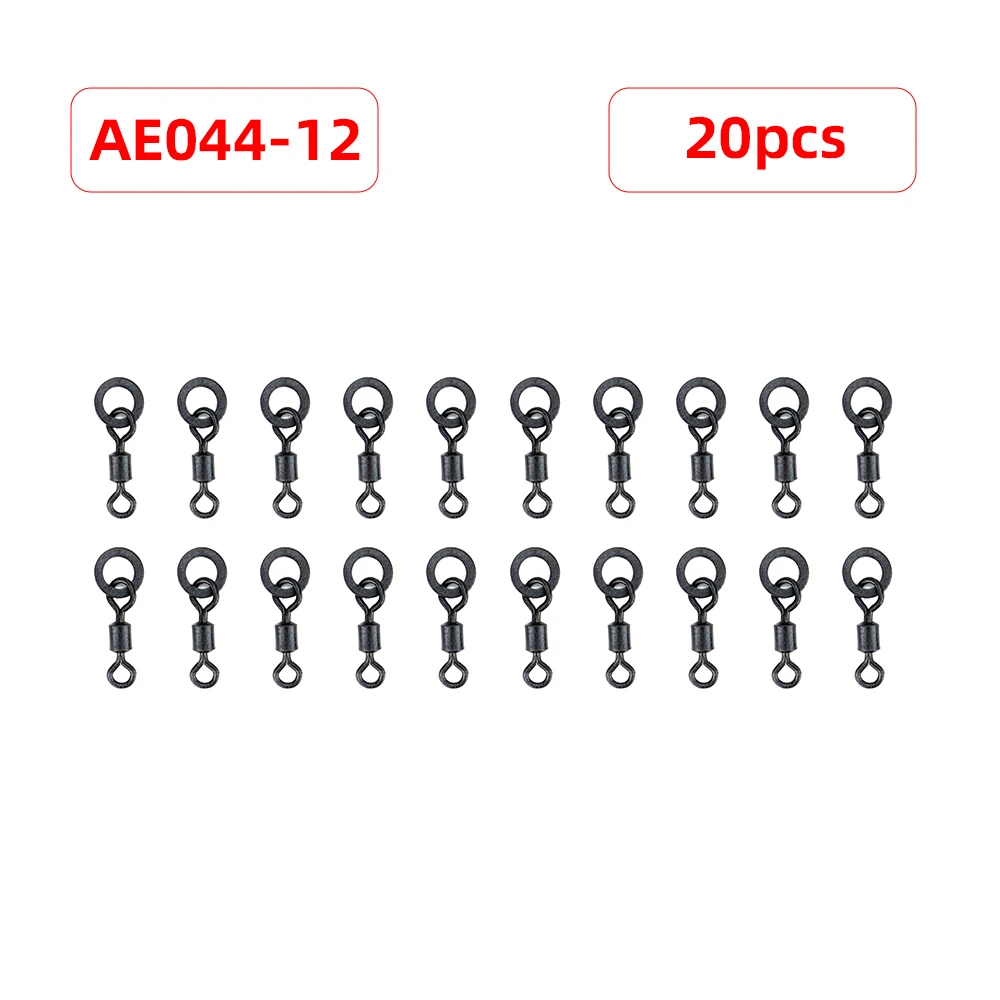 Hirisi AE044 20 Stuks Karpervissen Wartels Snaps Solid Ring Quick Change Vishaak Wartels Visterminal Visgerei Accessoires