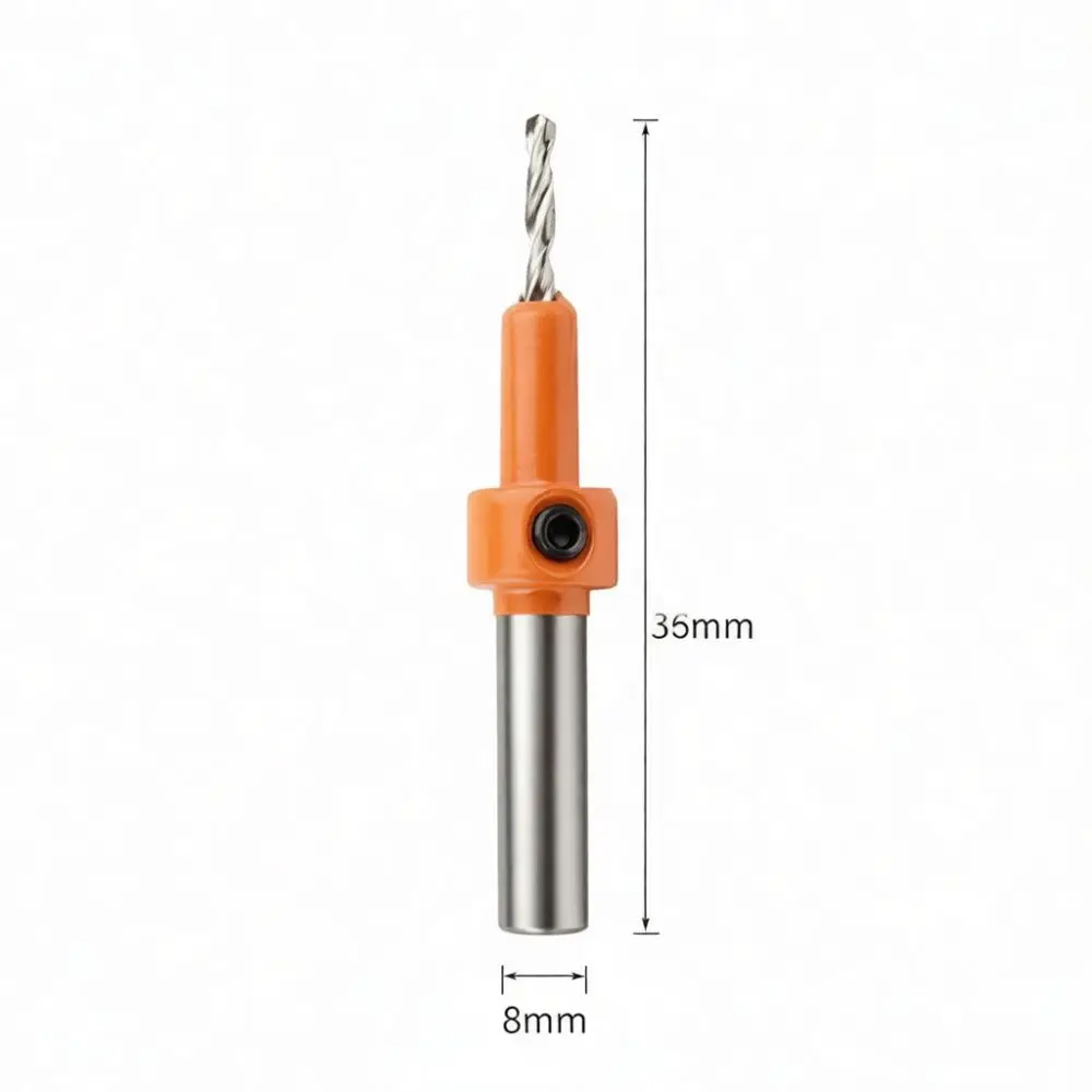 Adjustable Countersink Drill Bit Set For Woodworking Carpentry Taper Shank Cutter Tool Hidden Screw Hole Boring Steel Tool