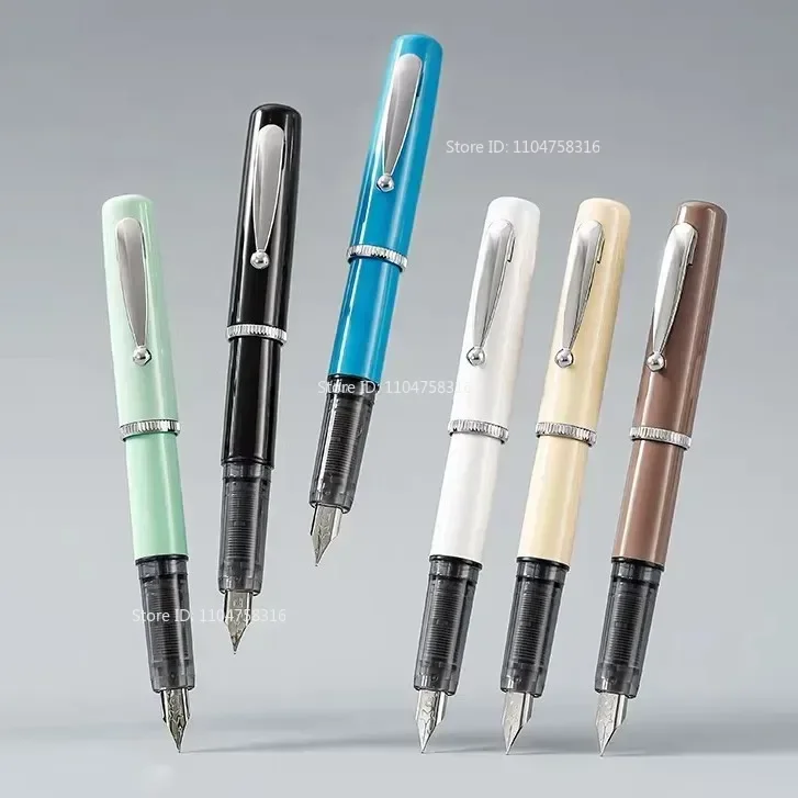 Original Platinum Mini Pocket Fountain Pen F Nib PQ1500 Metal Material Short - Compact INS Minimalist Writing Gift