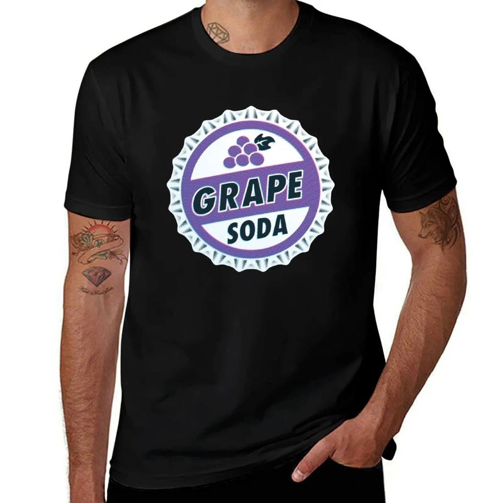 Up Movie Grape Soda bottle cap T-Shirt funny gifts Aesthetic clothing heavyweights vintage t shirt men