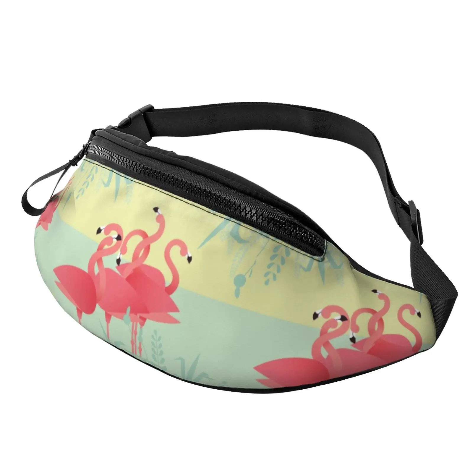 

Summer Flamingo Waist Bag Fanny Pack Backpack Women Bags for Women Adjustment Casual Unisex Polyester Outdoor Running Bags