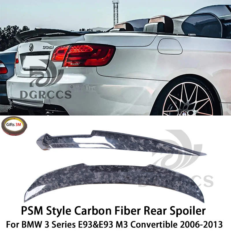 

For BMW 3 Series E93&E93 M3 Convertible PSM Style Carbon fiber Rear Spoiler Trunk wing 2006-2013 Forged carbon Honeycomb carbon