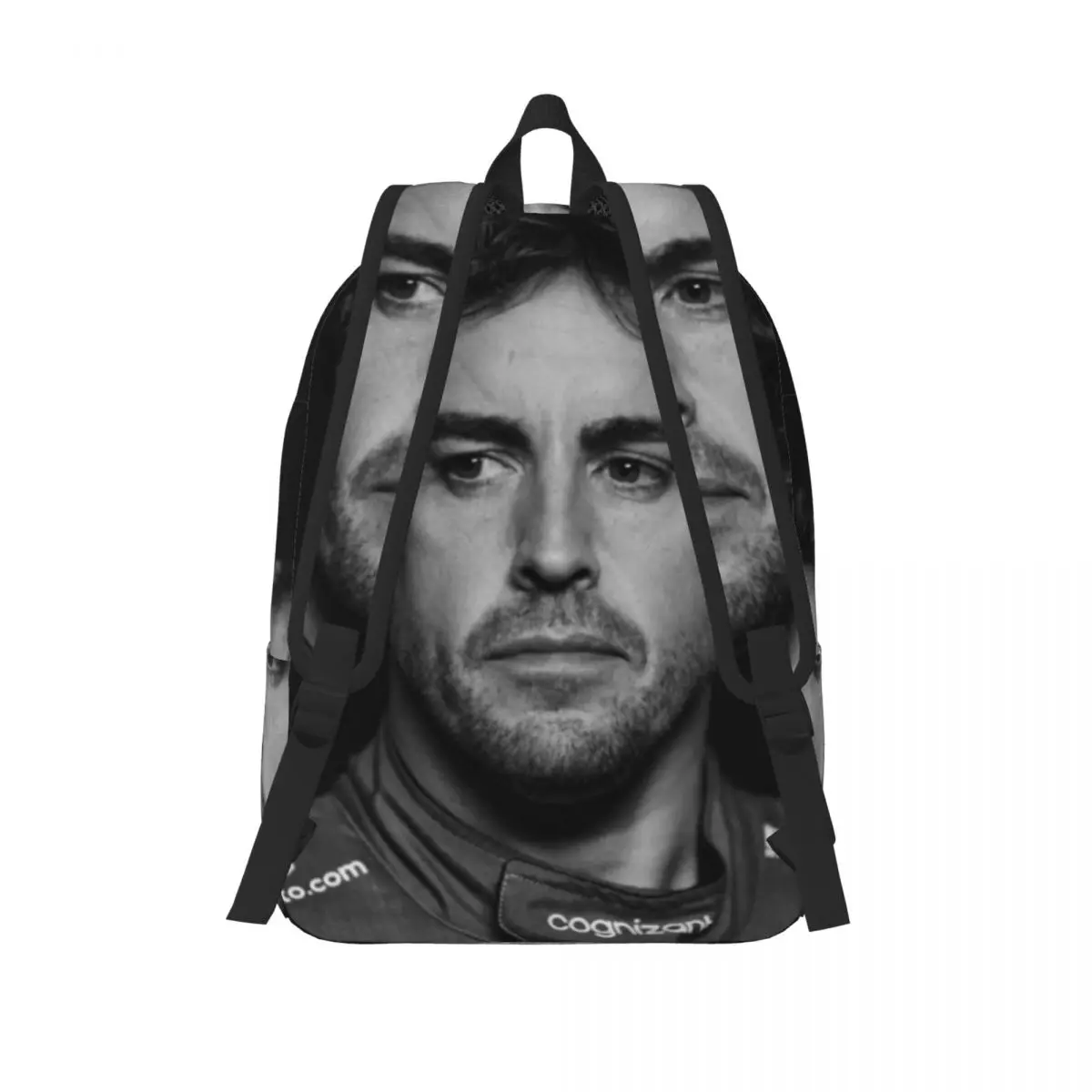 Mochila Alonso-lona com design amante do carro para homens e mulheres, bolsa de esportes para viagens, ensino médio e caminhadas