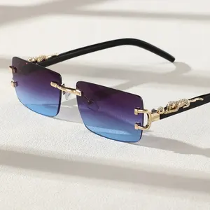 1 PC benutzerdefinierte retanguläre Sonnenbrille ohne Modebrahmen für das tägliche Leben 10 Hauptverkaufs -Replikate Sonneneinstrahlung - №6