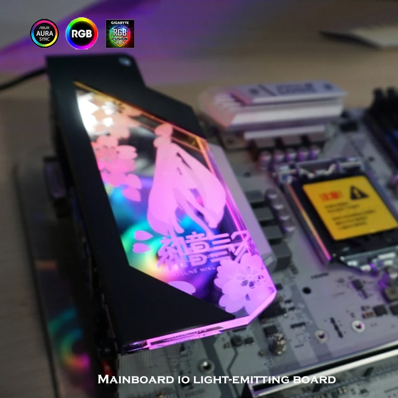 Imagem -05 - Mod Placa-mãe Painel de Luz para Decoração de Caixa de pc 5v Argb 3pin 12v Rgb 4pin Aura Sincronização