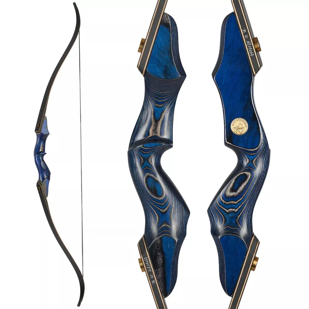 

Archery 60" Takedown Recurve Bow 30-50Ibs Right Hand for Adult Hunting Target Practice a Bow Set