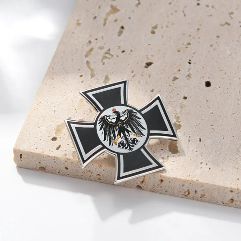 شارة مكررة من الصليب الحديدي الألماني من الدرجة الأولى ملحقات عتيقة بروسية شارة بدبوس متقاطعة ملحق تذكاري #6