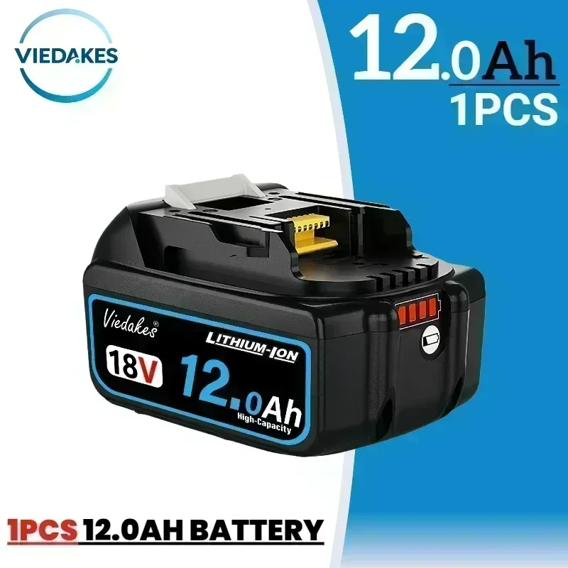 Originele 12Ah voor Makita 18V Batterij BL1860B BL1840 BL1830B BL1850B BL1850 BL1860 BL1815 Vervangende Lithium Batterij