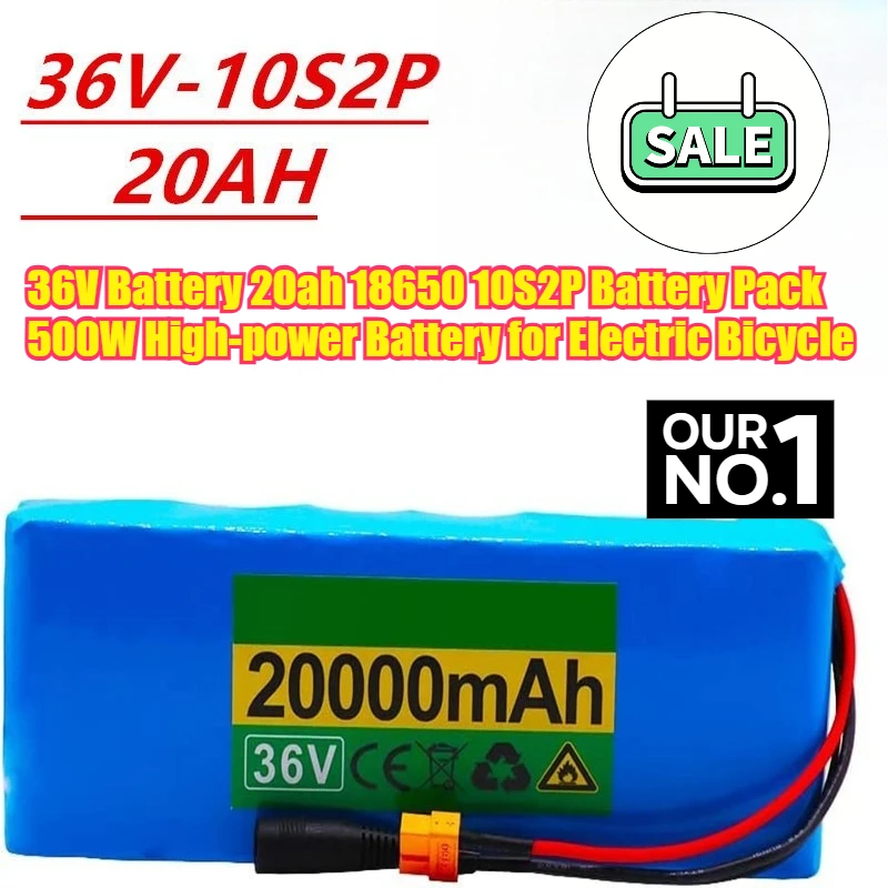 

36V Battery 20ah 18650 10S2P Battery Pack 500W High-power Battery for Electric Bicycle