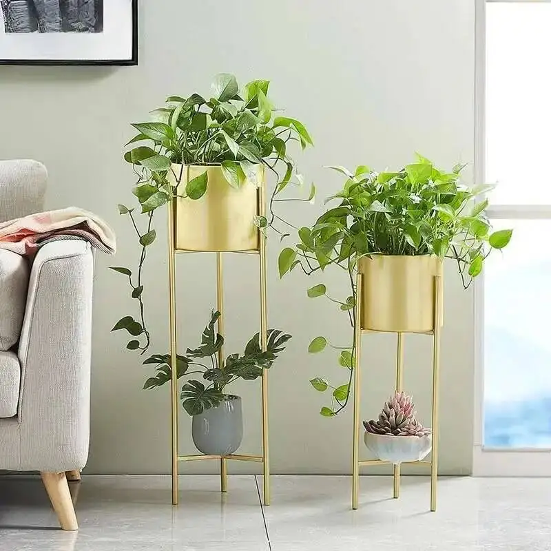 

Stand Flower Designer Fashion Aesthetics Nordic Indoor Balcony Decoration Plant Display Shelf Wedding Muebles Home Furniture