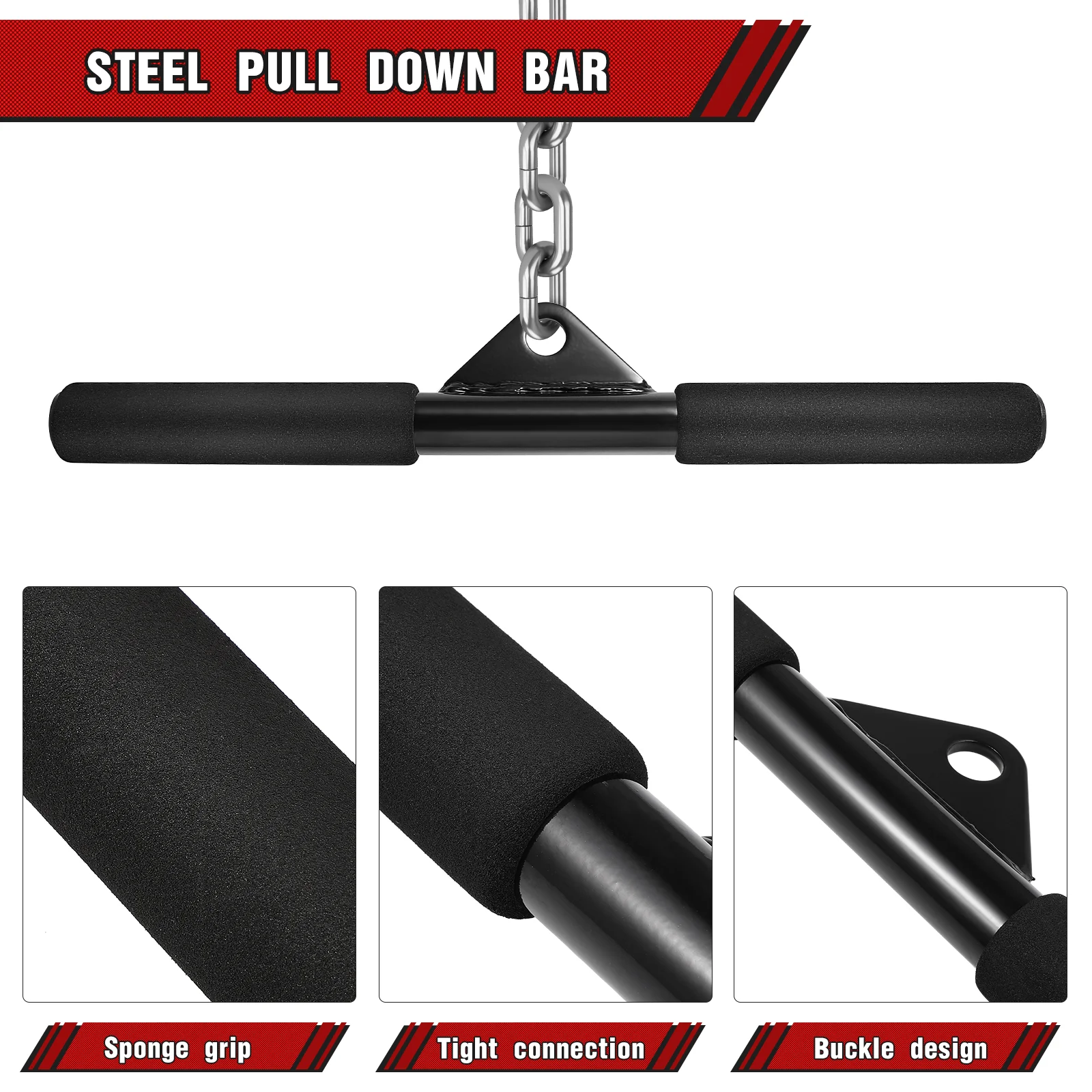 Fitness Bar Pull up Pulley System Gym Bodybuilding for Biceps Training Equipment Tie Cable Machine