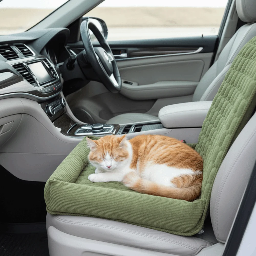 

Моющийся складной чехол-лежанка для домашних животных в автомобиль: дышащий, нескользящий, безопасный, комфортный, для путешествий, для использования внутри автомобиля