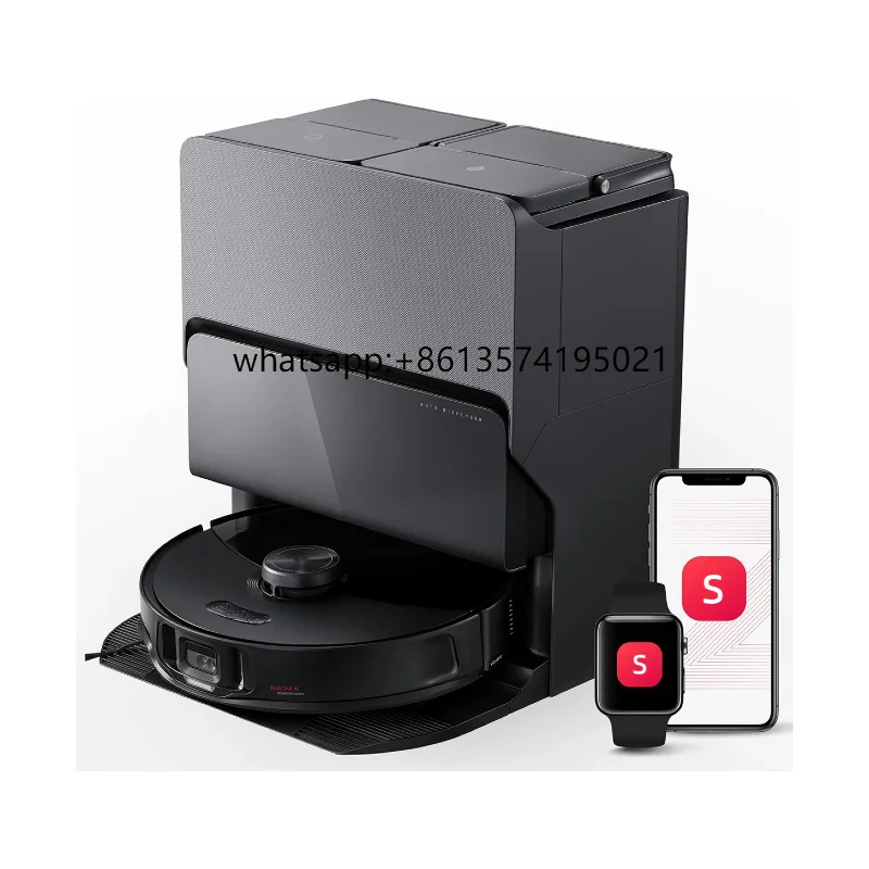 

Roborock AI Smart Robot Vacuum 10000Pa High Suction Home Self-Cleaning Wet Dry Sonic Mop Obstacle Avoiding Corner Edge Deep EU