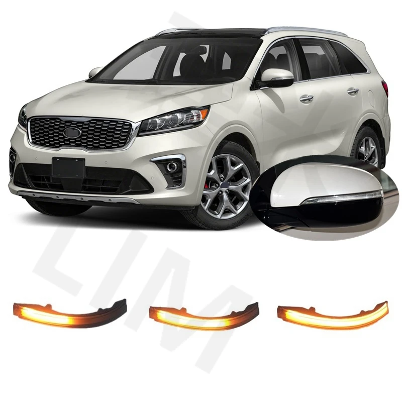 for Kia Sorento III MK3 UM Prime 2015 2016 2017 2018 2019 2020 Sequential LED Dynamic Blinker Indicator Mirror Turn Light Signal