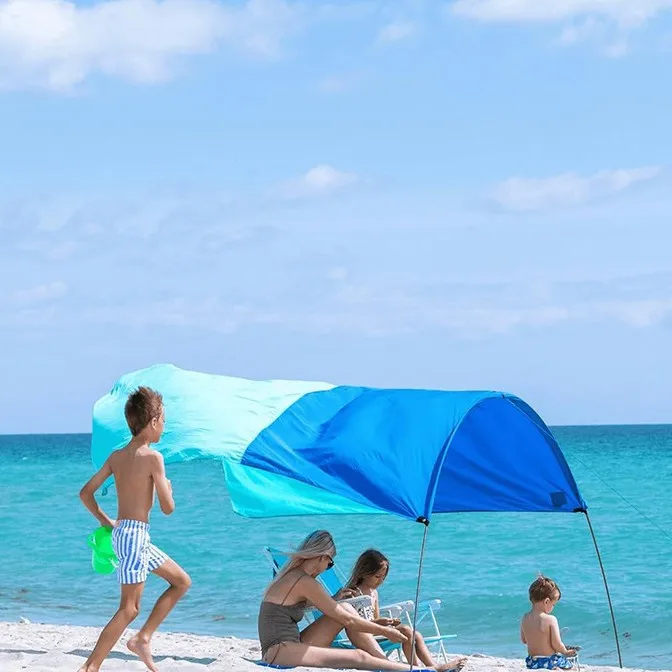 Навес-тент из нейлона 5х3 м для улицы, защита от солнца, для 3-6 человек, легко хранить, незаменим для пляжного кемпинга