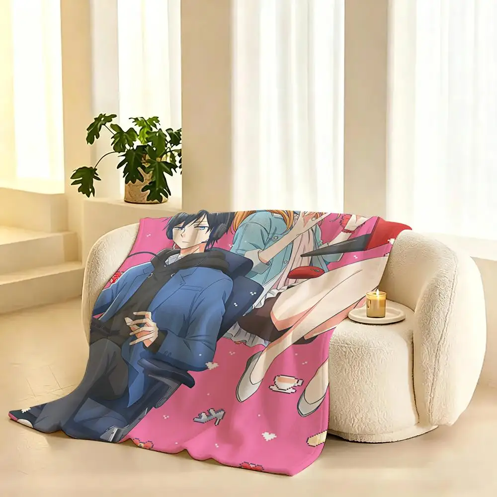 My Love Story with Yamada kun at Lv999 Throw 240g flannel blanket, suitable for sofas, beds, offices,  exquisite gift blankets